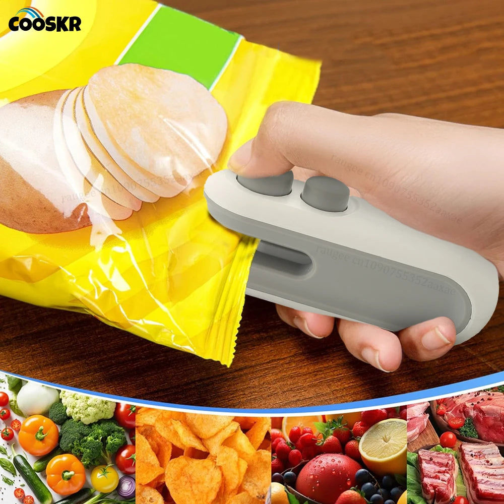 Mini Rechargeable 2-in-1 Bag Sealer & Cutter