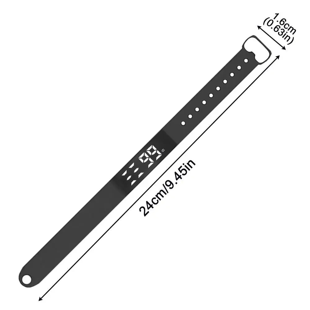 Silent Alarm Wristband – Rechargeable Time for Sleeping and Workouts