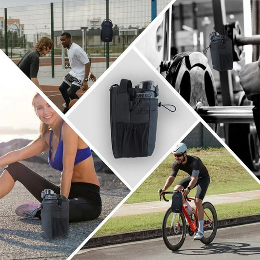 Magnetic Gym Bag for Phone & Water Bottle